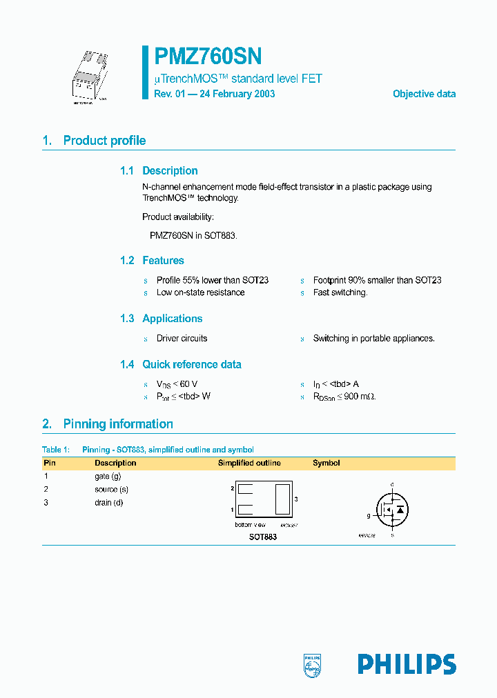 PMZ760SN_2065382.PDF Datasheet