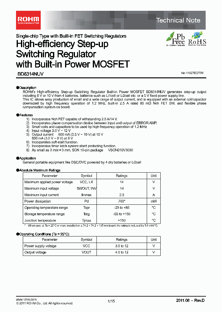 BD8314NUV-E2_2066078.PDF Datasheet