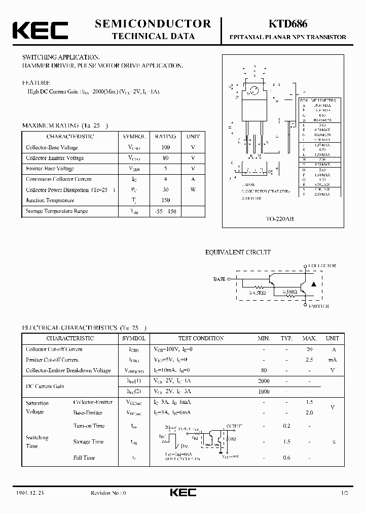 KTD686_2064249.PDF Datasheet