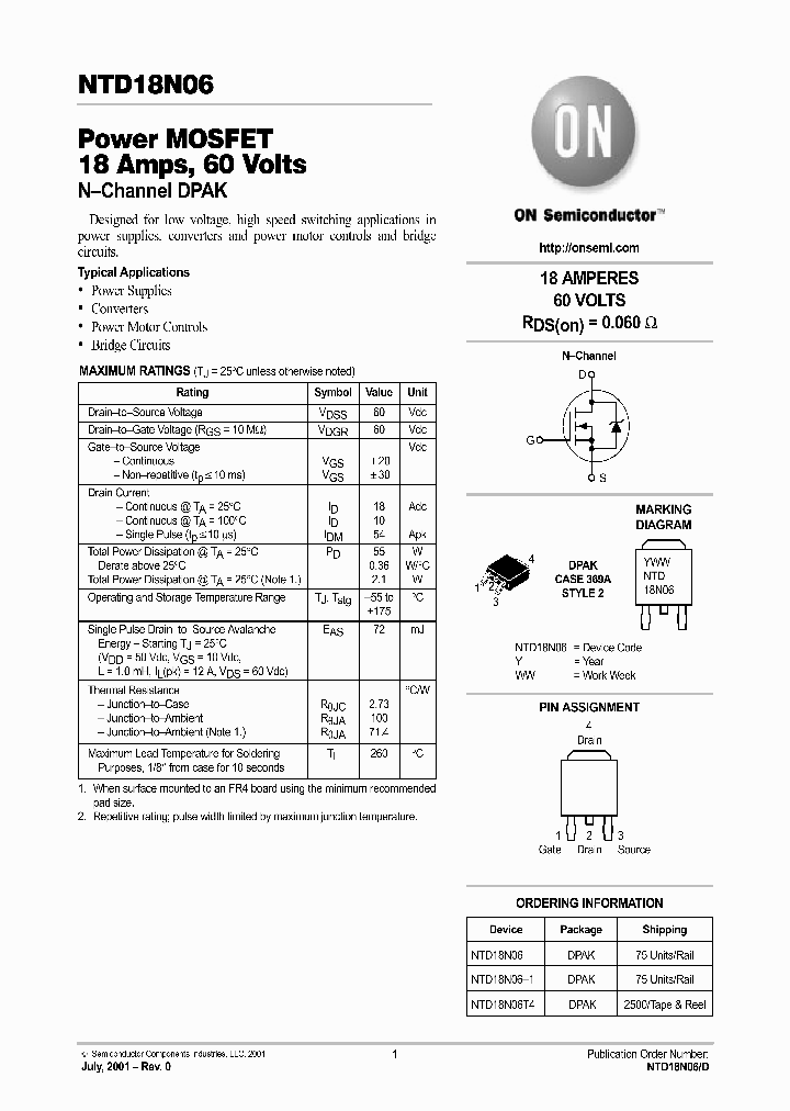 NTD18N06-D_2073471.PDF Datasheet