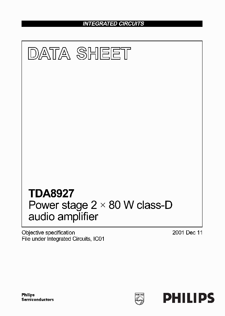 TDA8927J_2084682.PDF Datasheet
