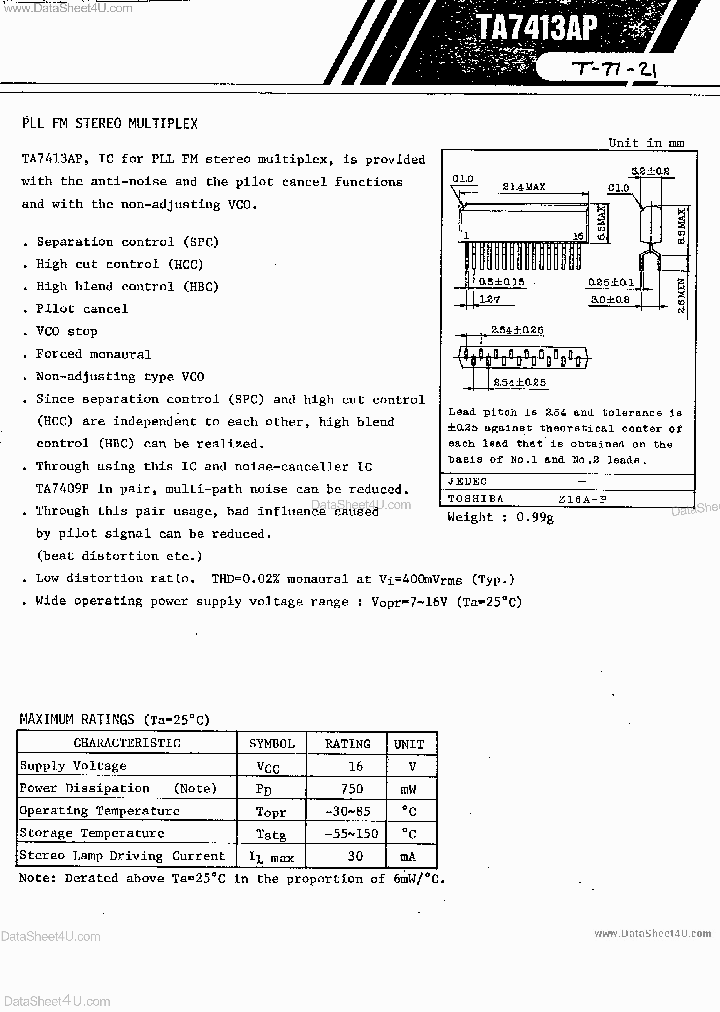 TA7413AP_2088714.PDF Datasheet