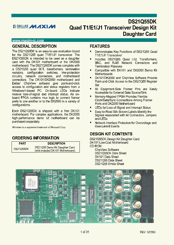 DS21Q55DK_2090741.PDF Datasheet