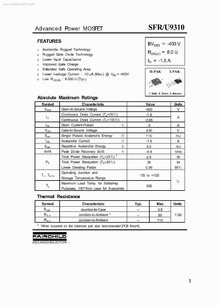 SFRU9310_2092415.PDF Datasheet