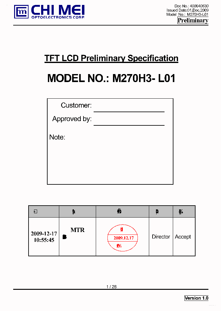 M270H3-L01_2104897.PDF Datasheet