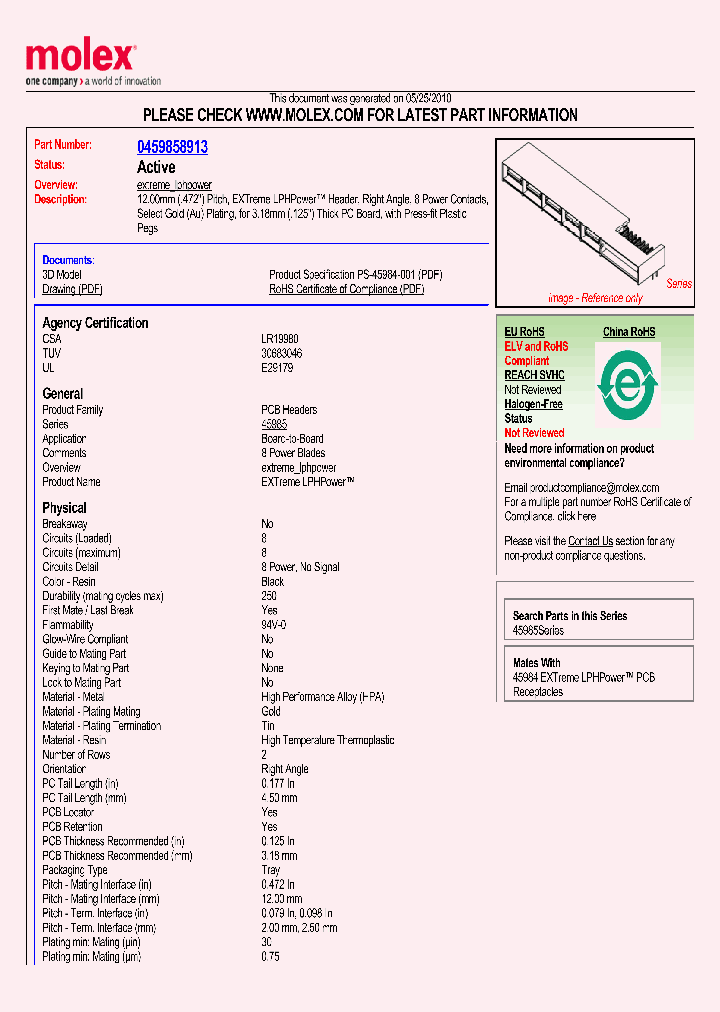 45985-8913_2119754.PDF Datasheet