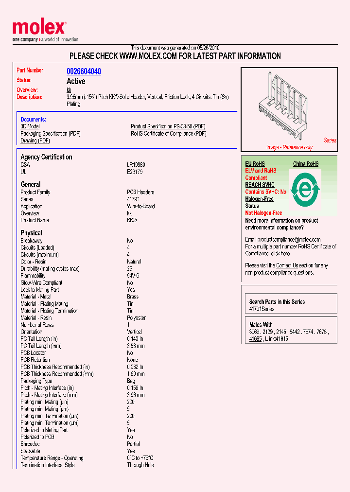 26-60-4040_2120855.PDF Datasheet