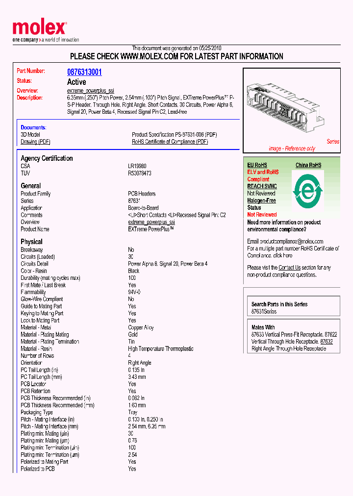 87631-3001_2159119.PDF Datasheet