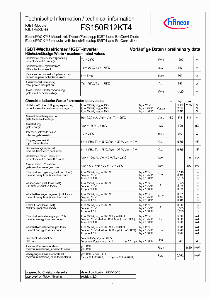 FS150R12KT4_2180038.PDF Datasheet