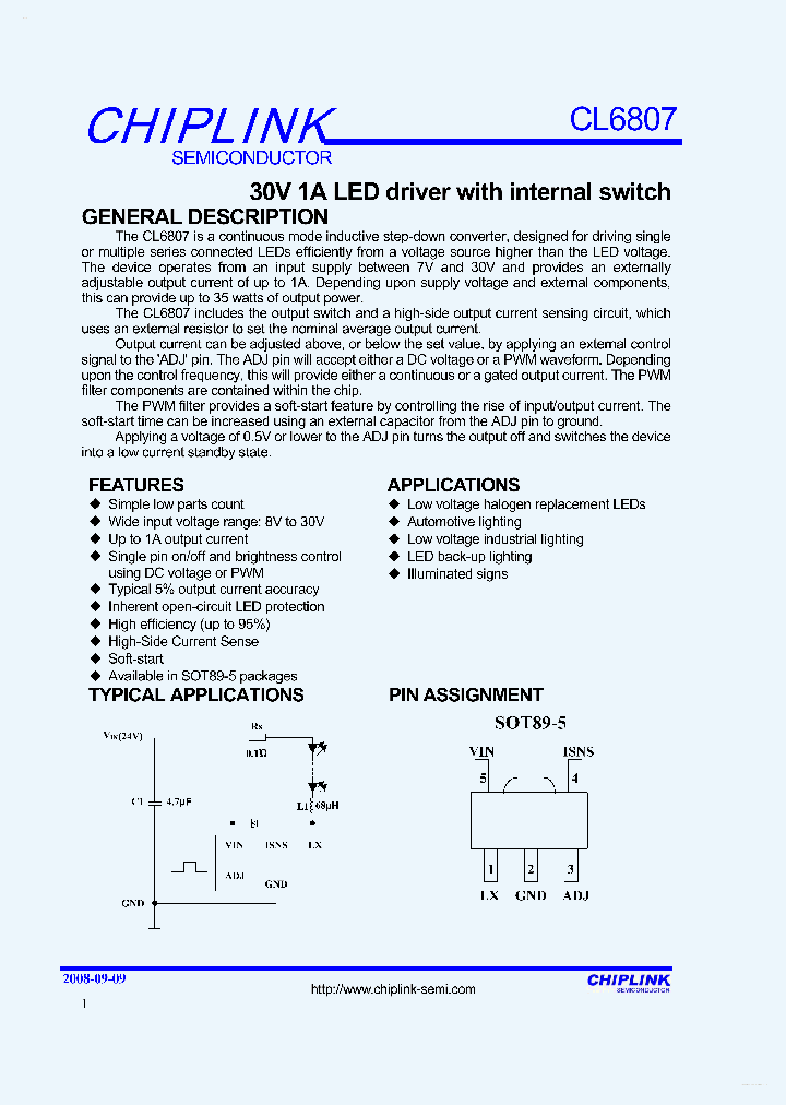 CL6807_2194231.PDF Datasheet