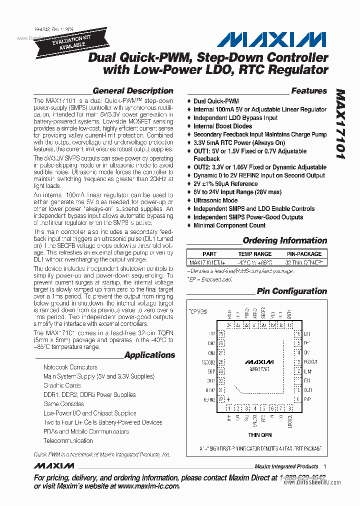 MAX17101_2208688.PDF Datasheet