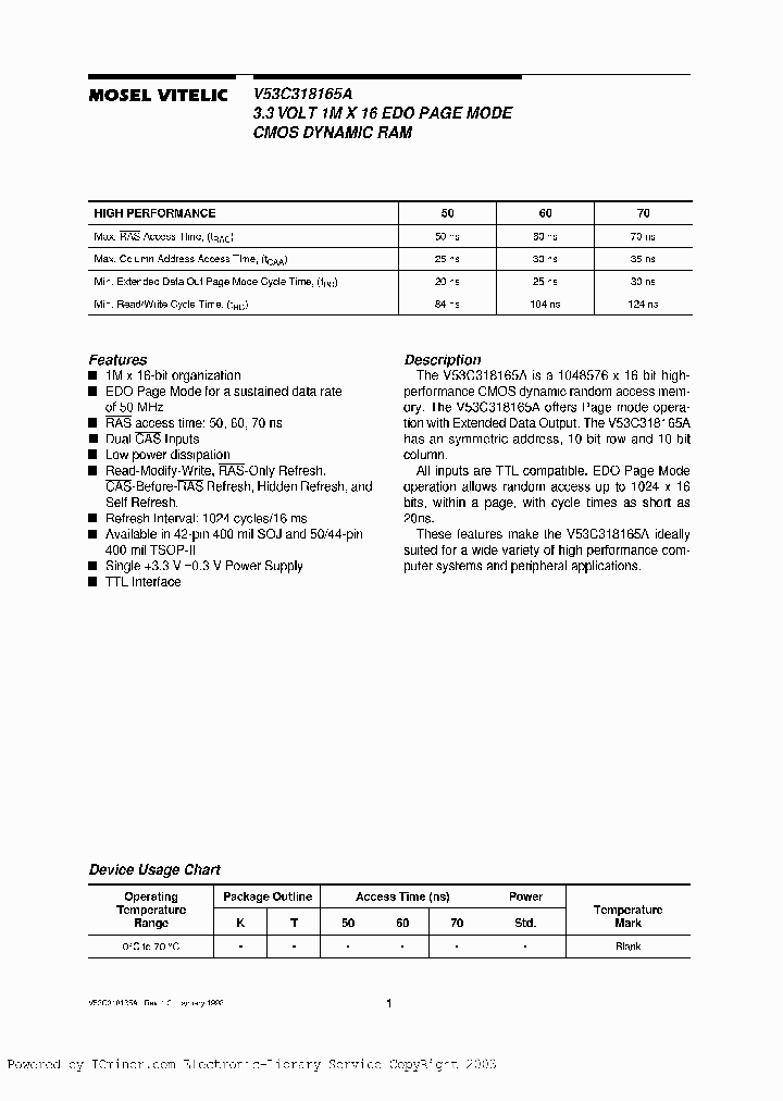 V53C318165AK-60_2223460.PDF Datasheet