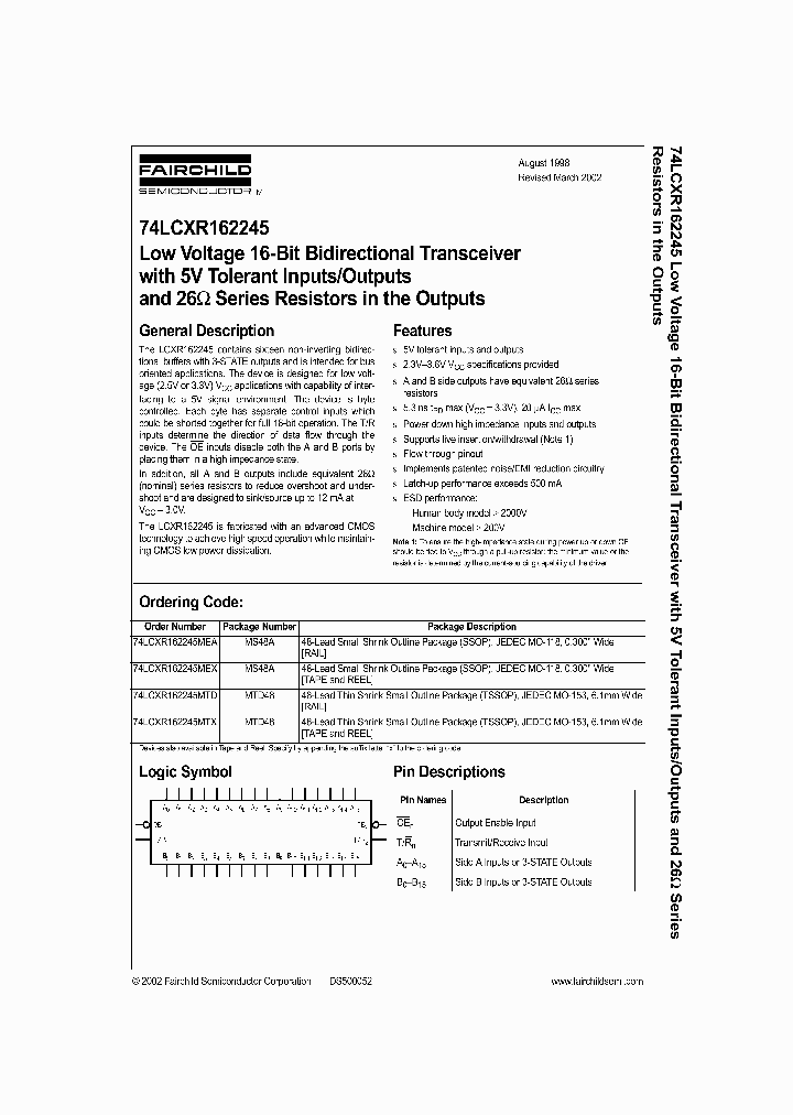 74LCXR162245_2225534.PDF Datasheet
