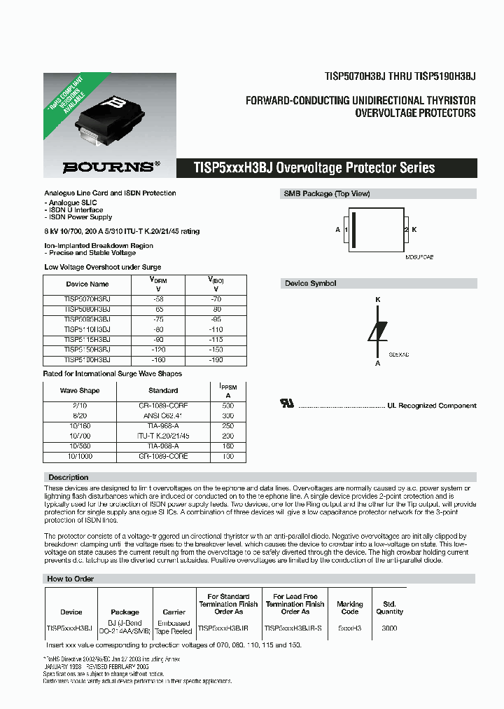 TISP5XXXH3BJ_2256954.PDF Datasheet