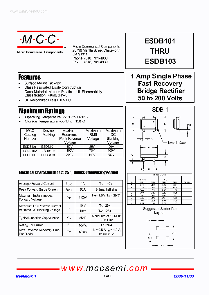 ESDB101_2260410.PDF Datasheet