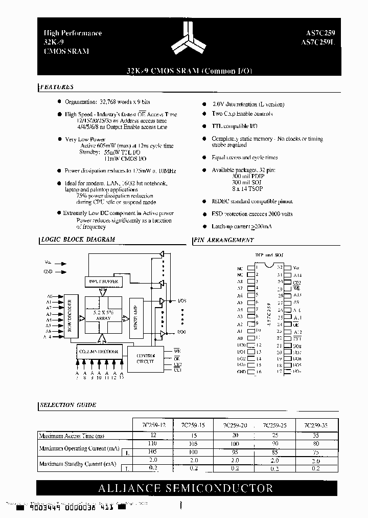 AS7C259-12TC_2264821.PDF Datasheet