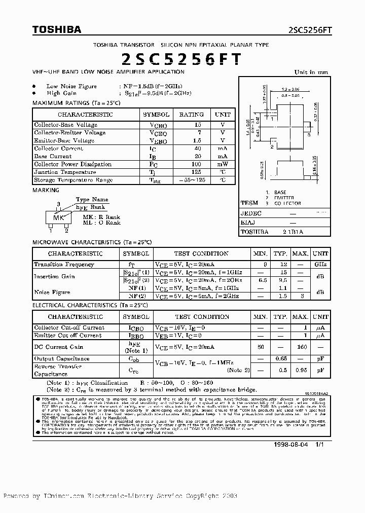 2SC5256FTO_2275081.PDF Datasheet
