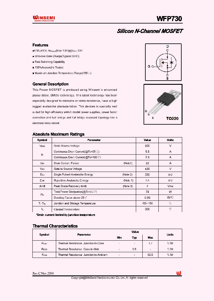 WFP730_2275797.PDF Datasheet