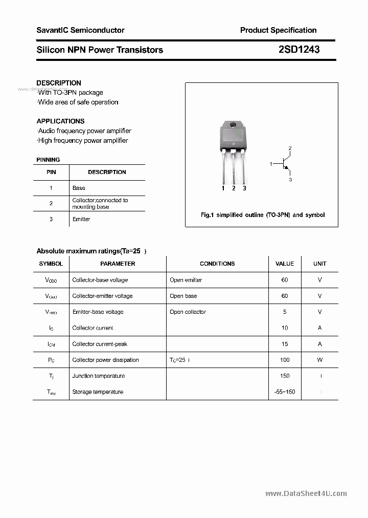 2SD1243_2283017.PDF Datasheet