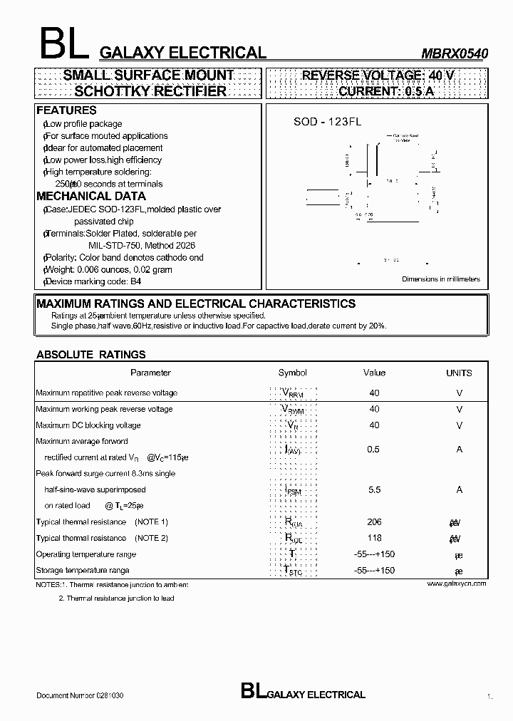 MBRX0540_2292509.PDF Datasheet