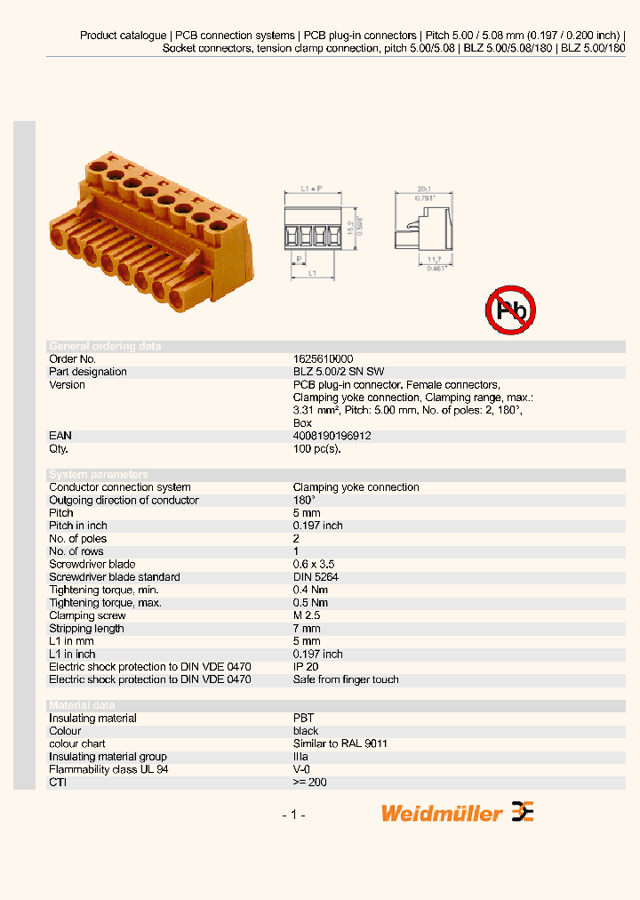 1625610000_2294422.PDF Datasheet