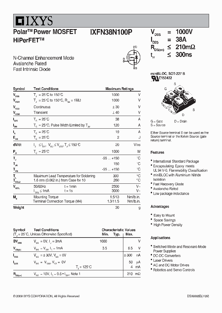 IXFN38N100P_2310154.PDF Datasheet