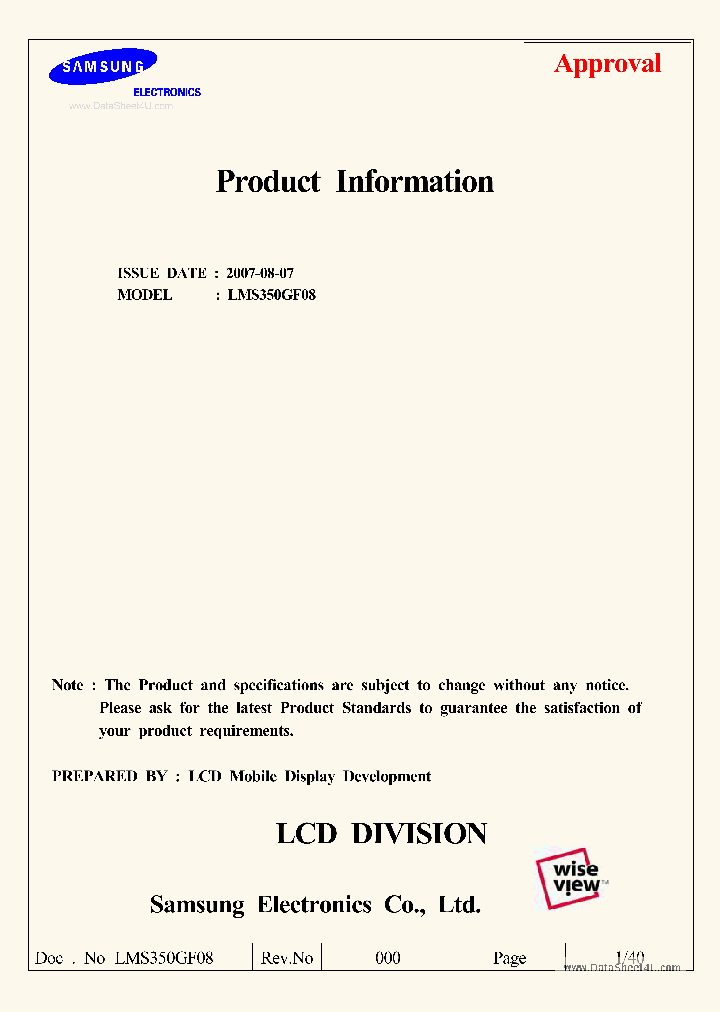 LMS350GF08_2338273.PDF Datasheet