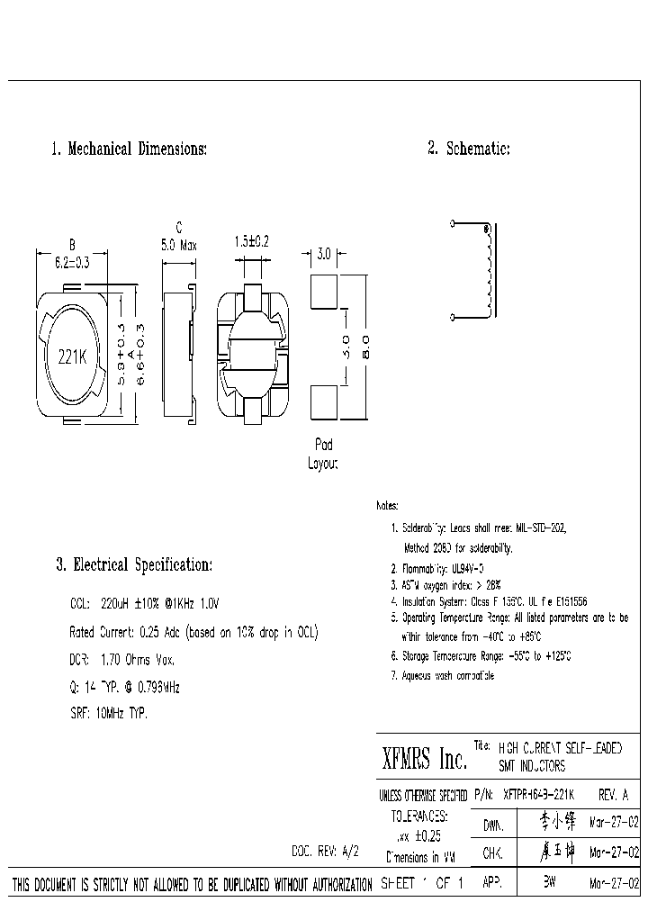 XFTPRH64B-221K_2351872.PDF Datasheet