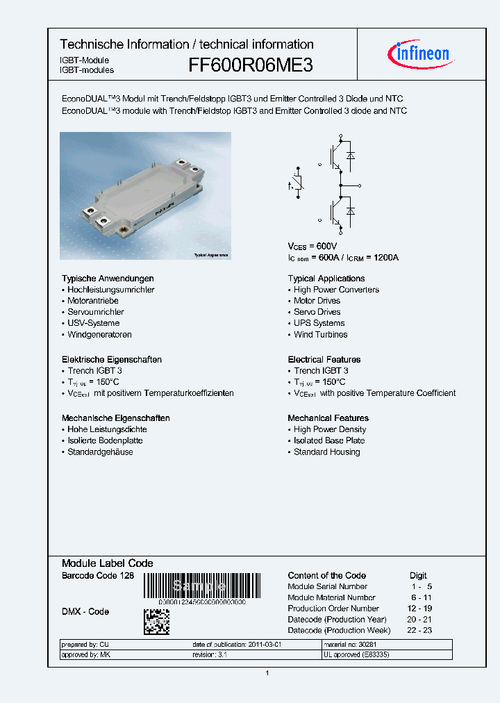 FF600R06ME3_2373068.PDF Datasheet