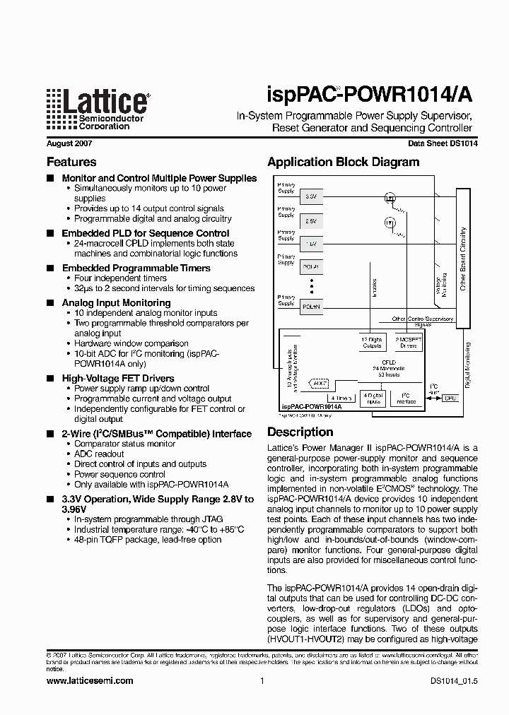 ISPPAC-POWR1014A-01T48I_2363598.PDF Datasheet