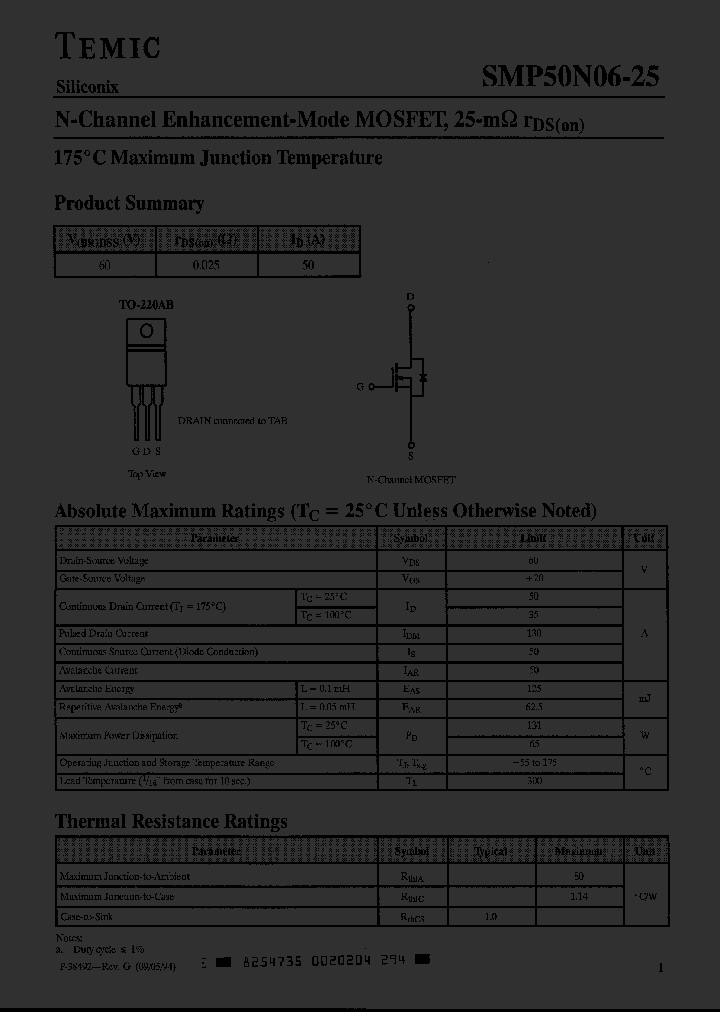 SMP50N06-25_2394465.PDF Datasheet