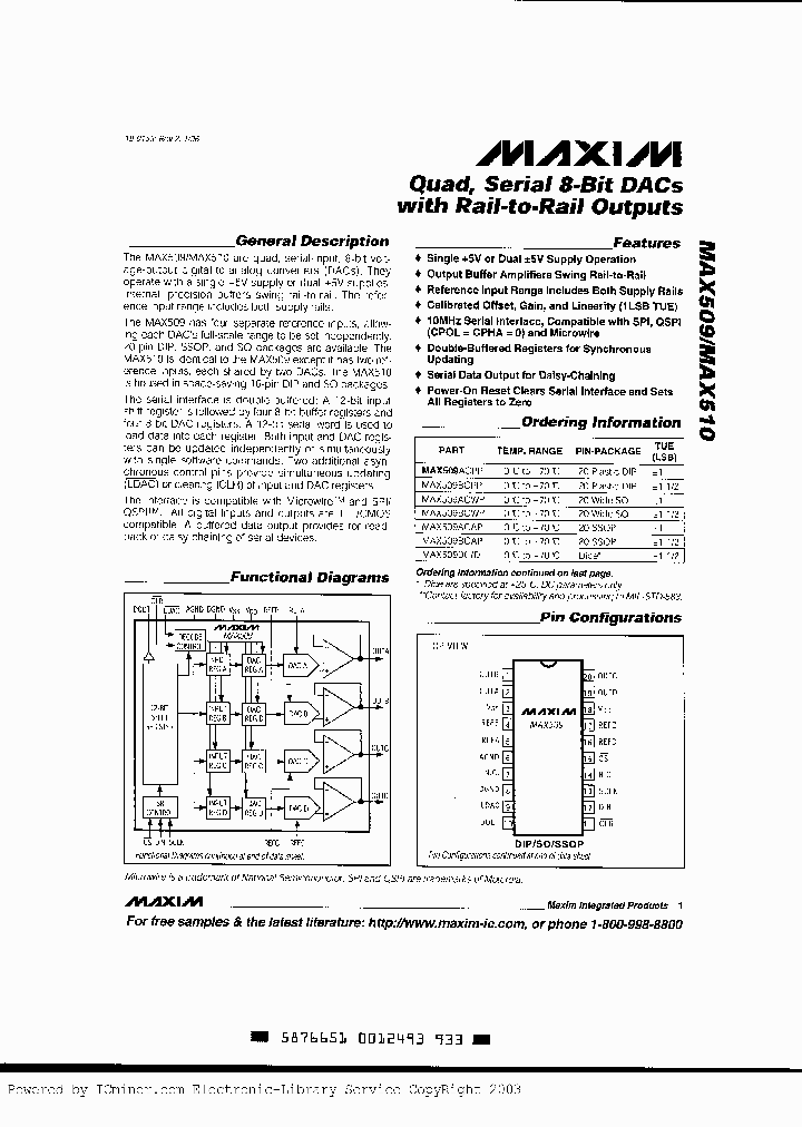 MAX509MAX510_2425946.PDF Datasheet