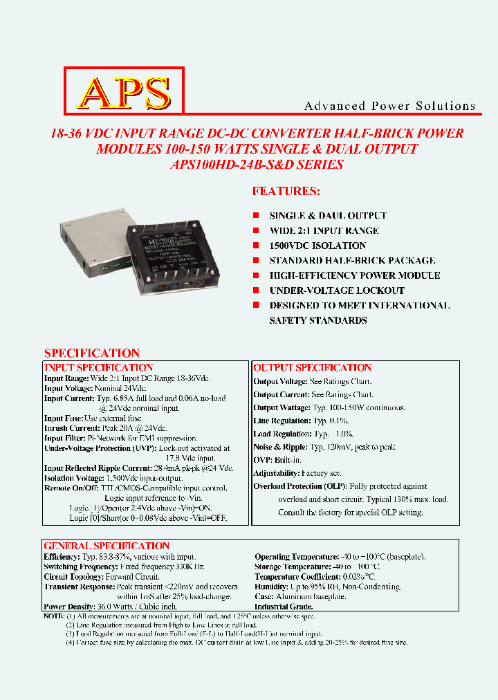 APS100HD-24B-S150_2435600.PDF Datasheet