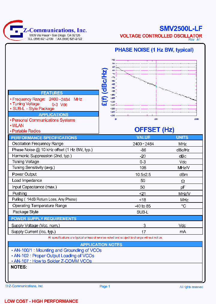 SMV2500L-LF_2439133.PDF Datasheet