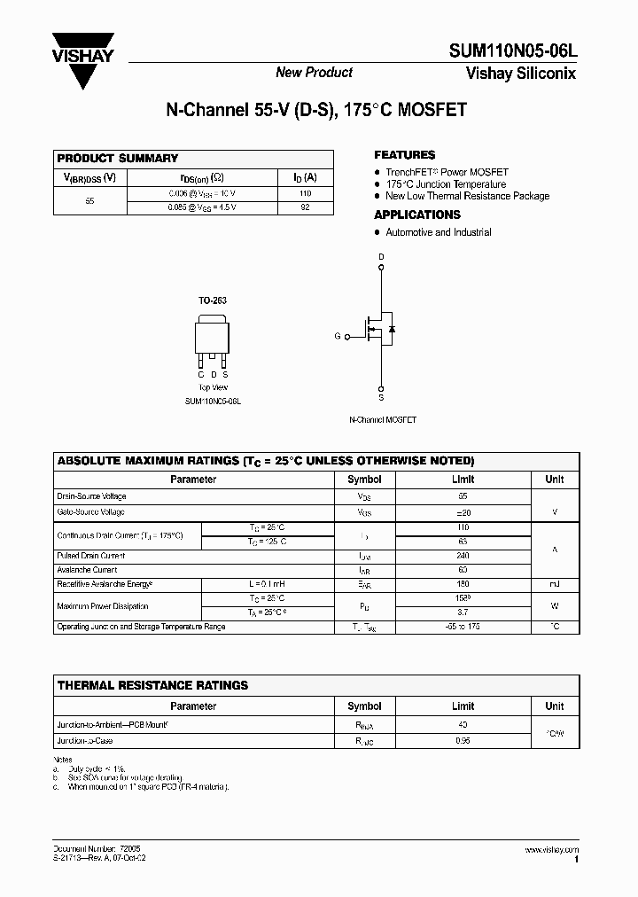 SUM110N05-06L_2441612.PDF Datasheet