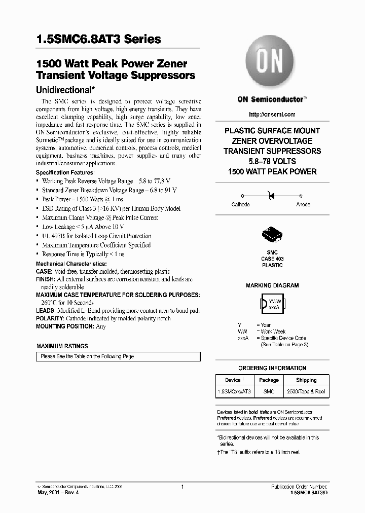 15SMC68AT3D_2473422.PDF Datasheet