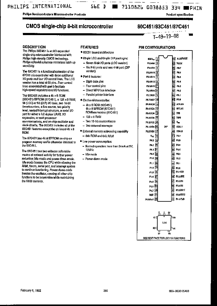 SC87C451AGIA_2474185.PDF Datasheet