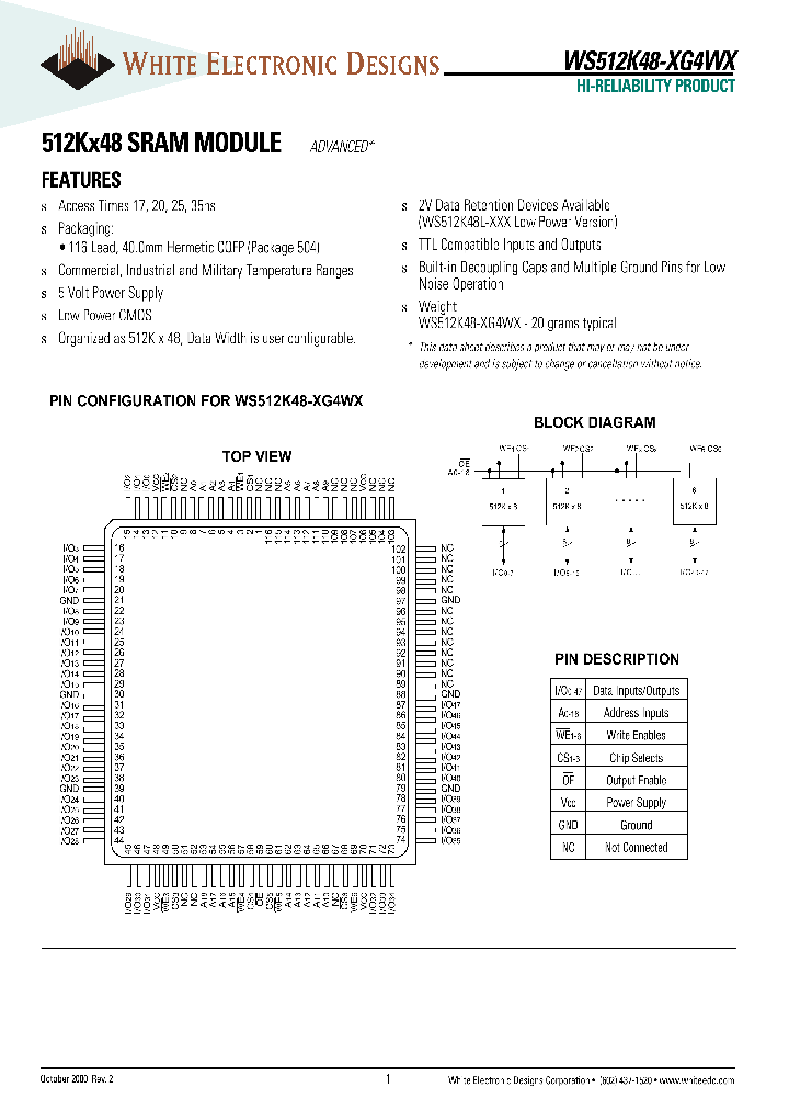 WS512K48-20G5WX_2504348.PDF Datasheet