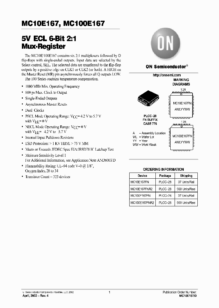 MC10E167-D_2529704.PDF Datasheet