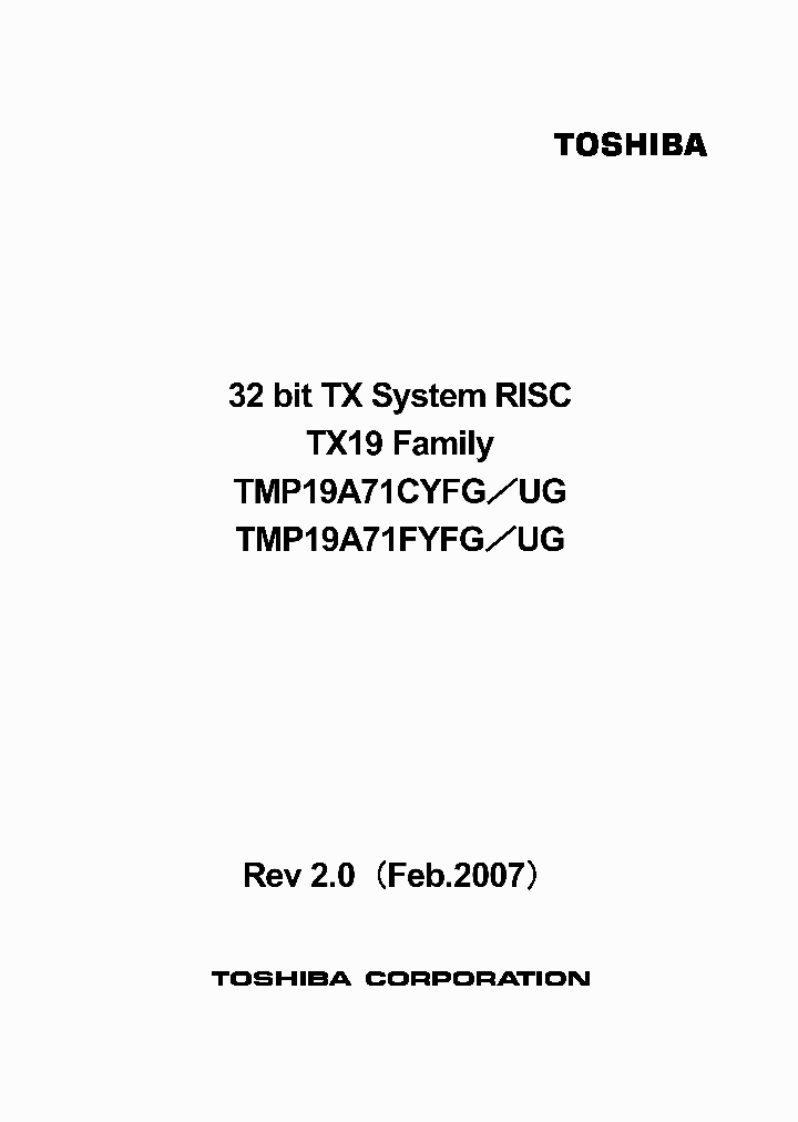 TMP19A71CYFG_2551611.PDF Datasheet