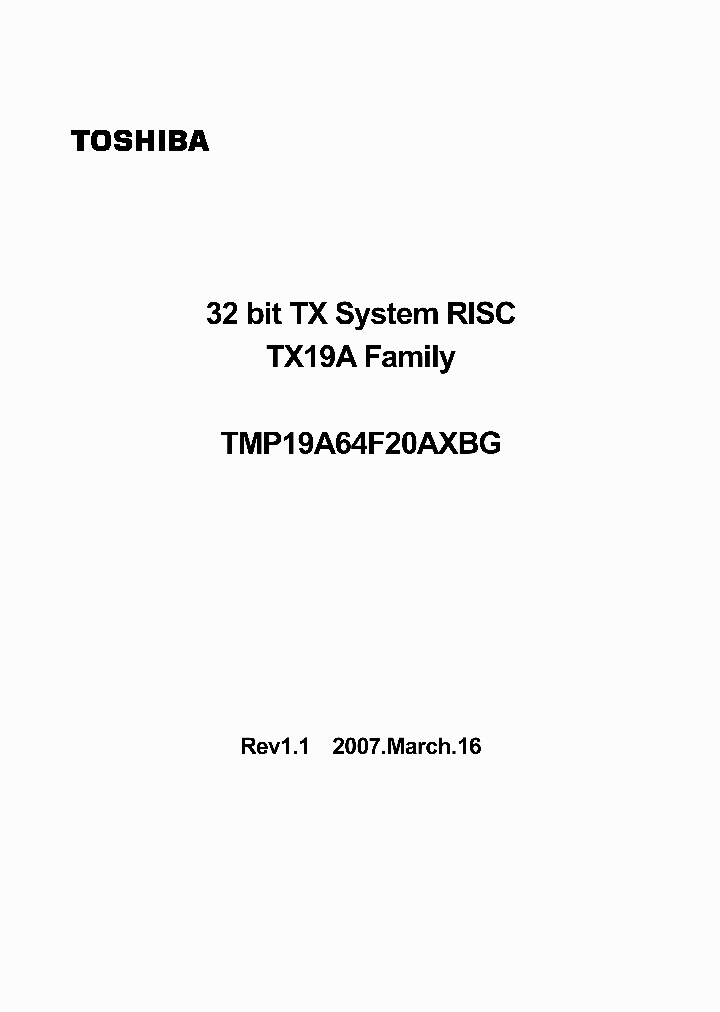 TMP19A64F20AXBG_2570849.PDF Datasheet