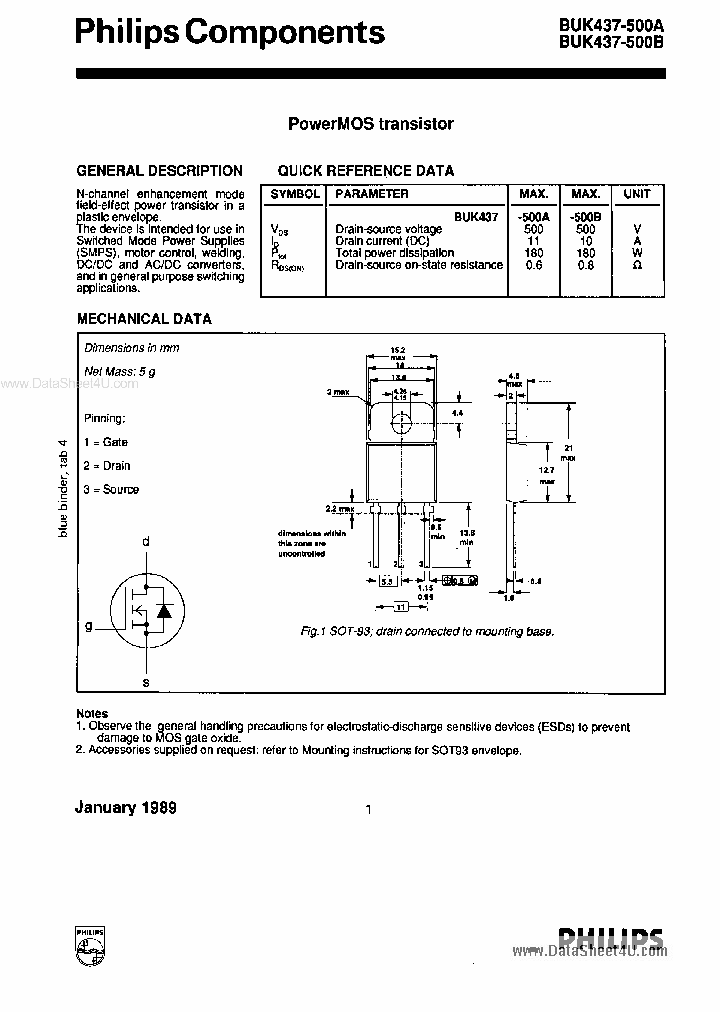 BUK437-500A_2593256.PDF Datasheet