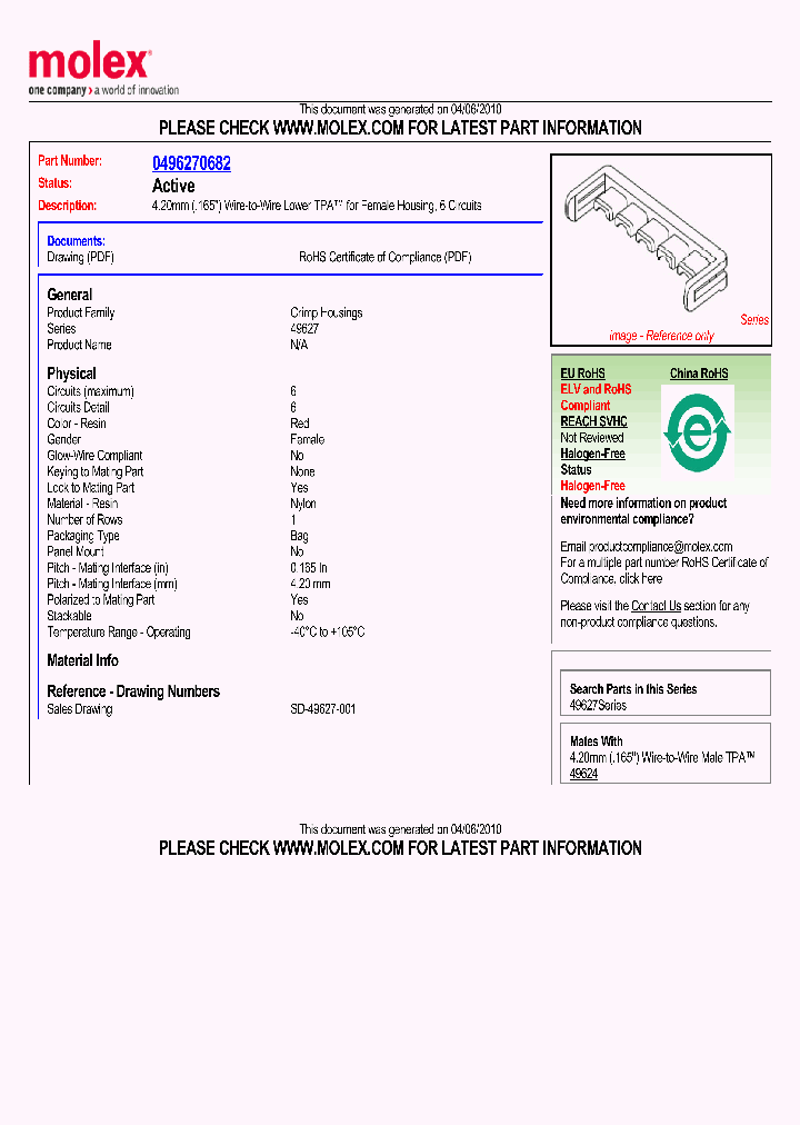 49627-0682_2610770.PDF Datasheet