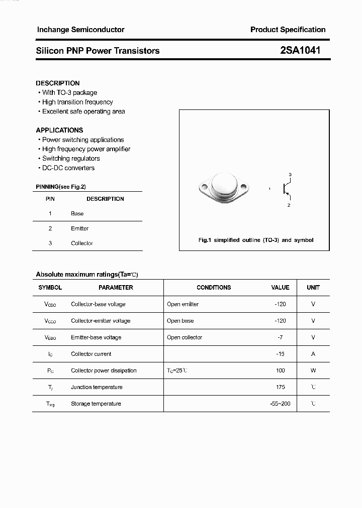 2SA1041_2638223.PDF Datasheet