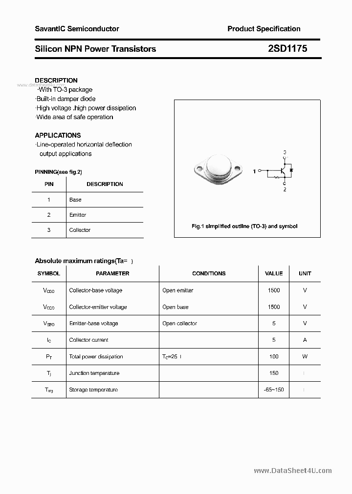 2SD1175_2643300.PDF Datasheet