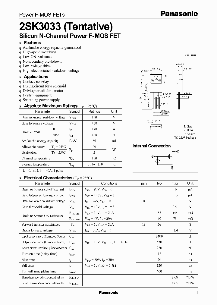 2SK3033TENTATIVE_2656473.PDF Datasheet