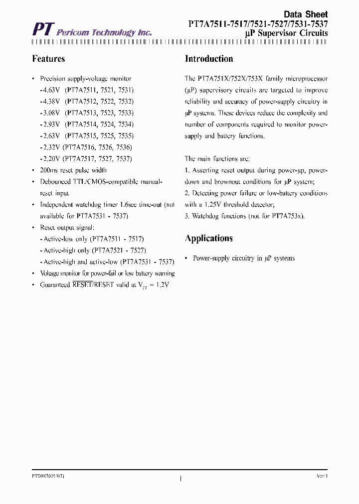 PT7A7515_2700308.PDF Datasheet