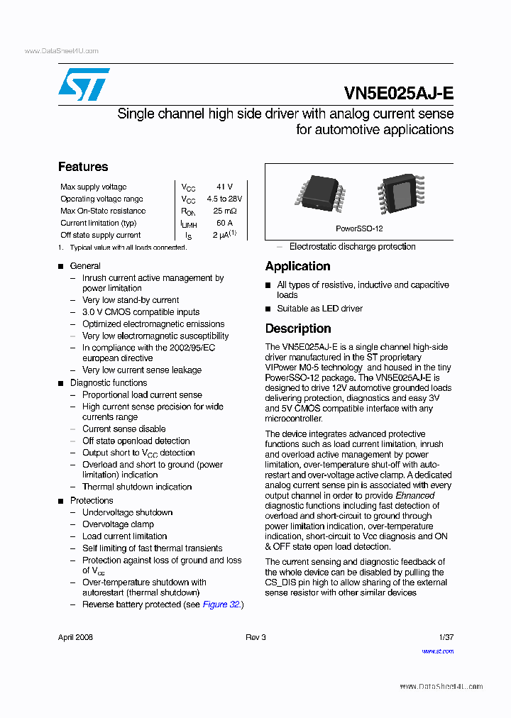 VN5E025AJ-E_2706451.PDF Datasheet