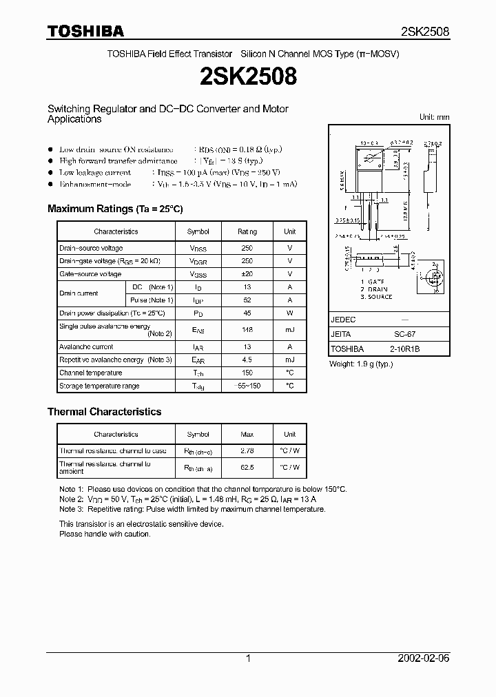 2SK2508_2714808.PDF Datasheet