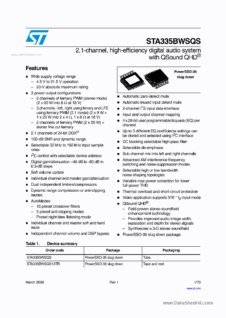STA335BWSQS_2719564.PDF Datasheet